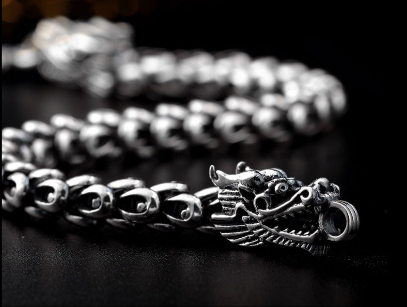 Silber S925 kräftiges und herrisches Herrenarmband