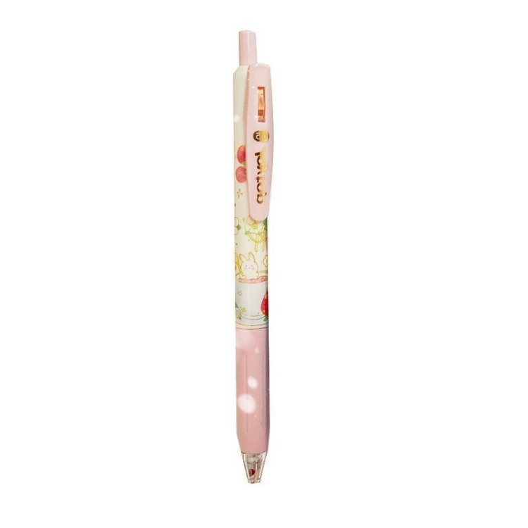 Gelstift mit Kawaii-Pfirsich- und Erdbeerdesign